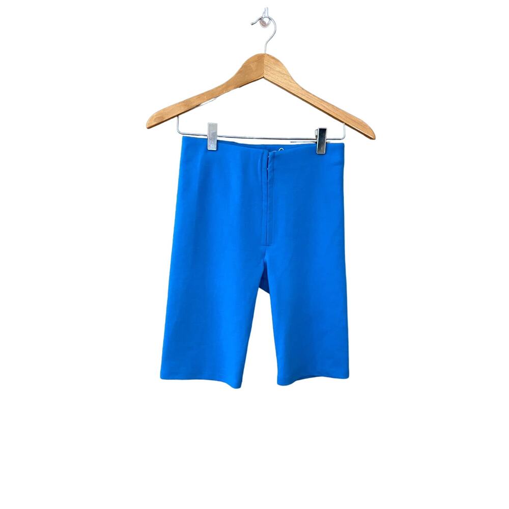 Zara Blue Hook and Loop Shorts Size S